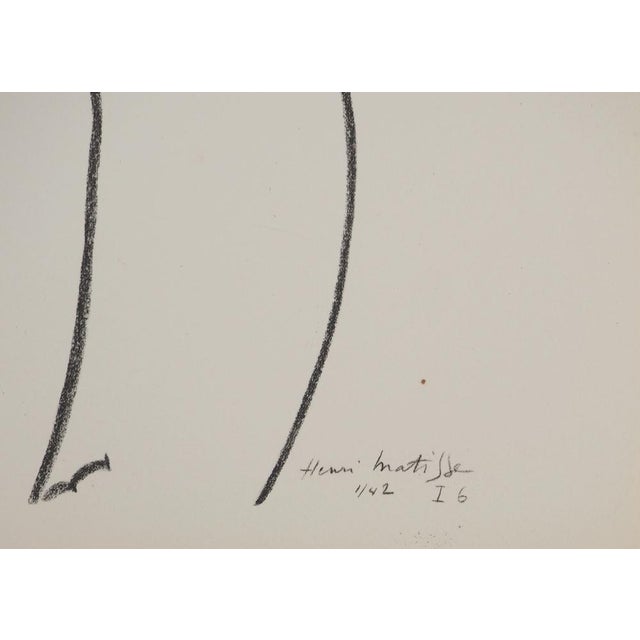 Henri MATISSE (1869-1954)(after) Bride posing, 1943 Lithograph after a drawing by the artist (Fabiani workshop) Signed in...