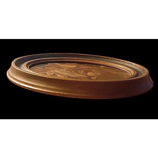 Diminutive Antique French Oil on Board, "Péveil It Riceur” For Sale - Image 10 of 13