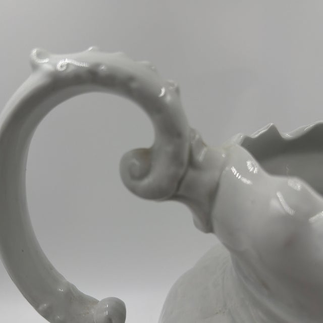 Farmhouse Early 20th Century Alfred Meakin Royal Ironstone White Pitcher For Sale - Image 3 of 12