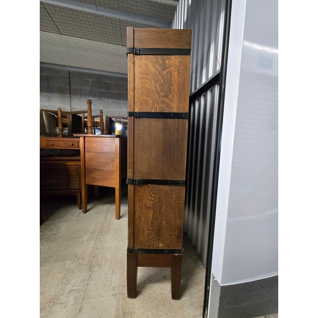 1910s 1910s Globe-Wernieke Co. Arts & Crafts-Style Barrister's Bookcase For Sale - Image 5 of 11
