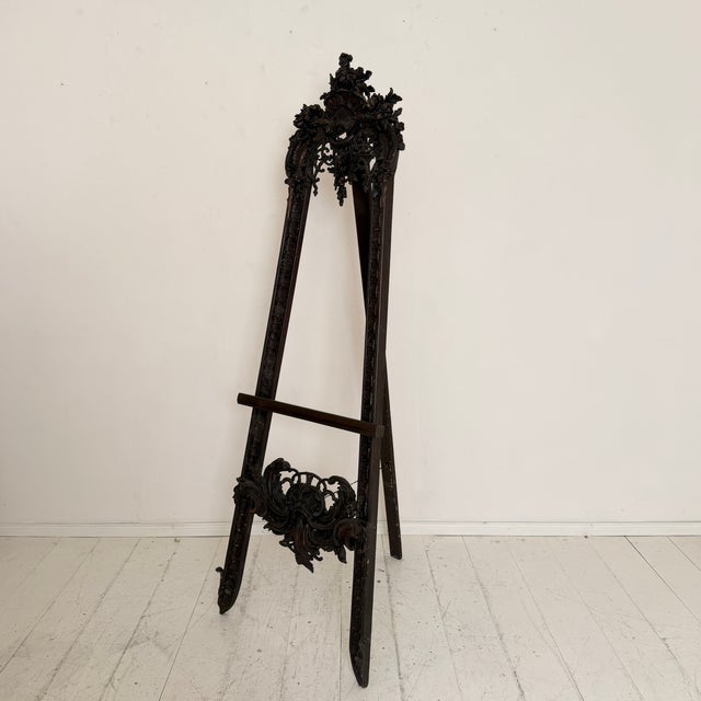 This striking late 19th century Rococo Revival easel, made in France around 1880, is executed in molded plaster rather...