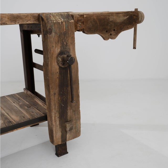 Wood 20th Century French Wooden Work Table For Sale - Image 7 of 18