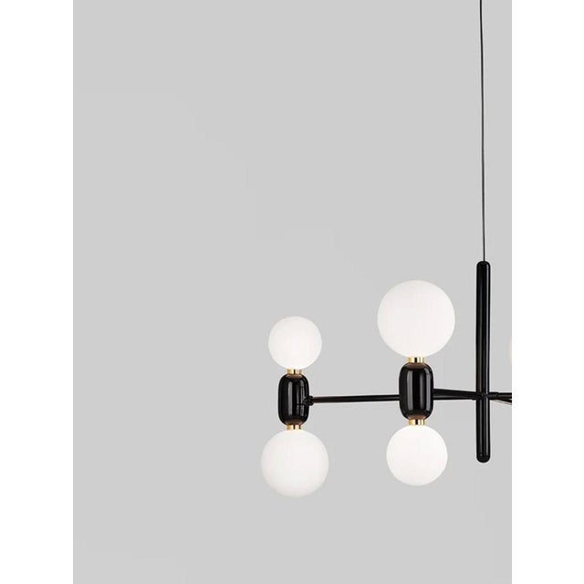 Not Yet Made - Made To Order Black Aballs Suspension Lamp in Ceramic and Glass by Jaime Hayon for Parachilna For Sale - Image 5 of 12