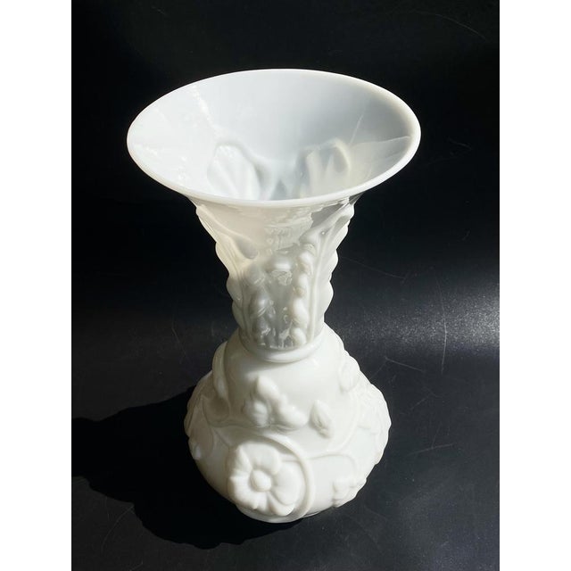 Saint Louis Pate-De-Riz Opal Crystal Vases, Set of 2 For Sale - Image 3 of 16