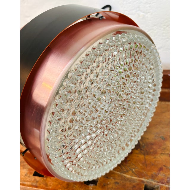 Saturn Pendant Lamp in Copper and Black Metal by Jo Hammerborg for Fog & Mørup, 1960s For Sale - Image 13 of 14