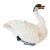 1980s Italian Hand-Painted Ceramic Swan Tureen & Centerpiece in Meissen Style by Chelsea House For Sale