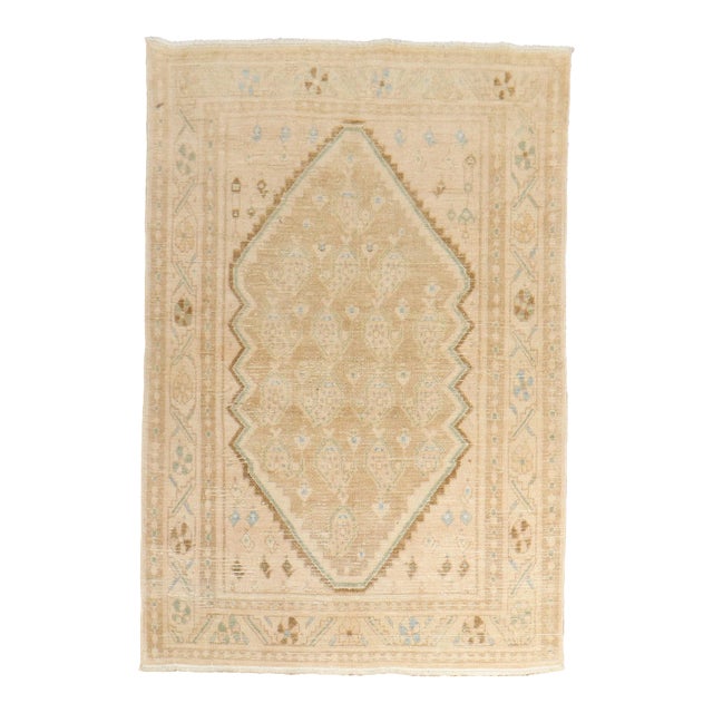 Vintage Textured Scattered Malayer Rug - 3'7" x 5'2" For Sale