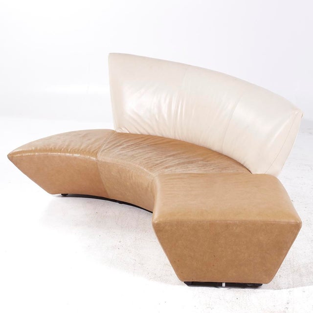 Vladimir Kagan for Preview Mid Century Serpentine Sofas - Pair For Sale - Image 12 of 12