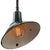 Industrial French Iron and Green Enamel Street Light from Sammode, France For Sale - Image 3 of 6