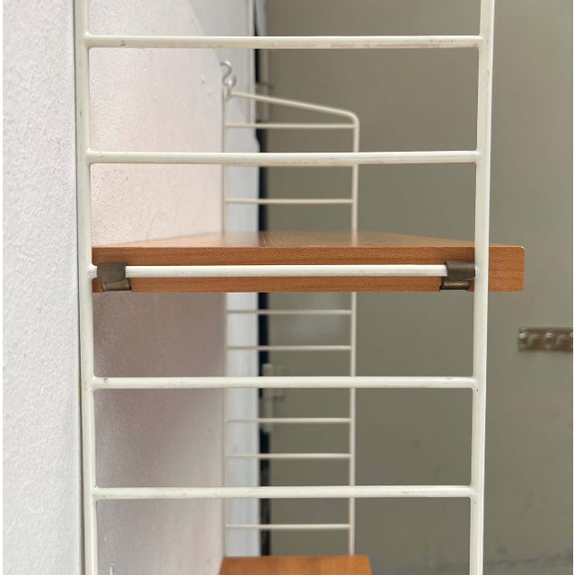 Mid-Century Modern White String Shelf from String Design Ab, Sweden, 1960s For Sale - Image 4 of 18