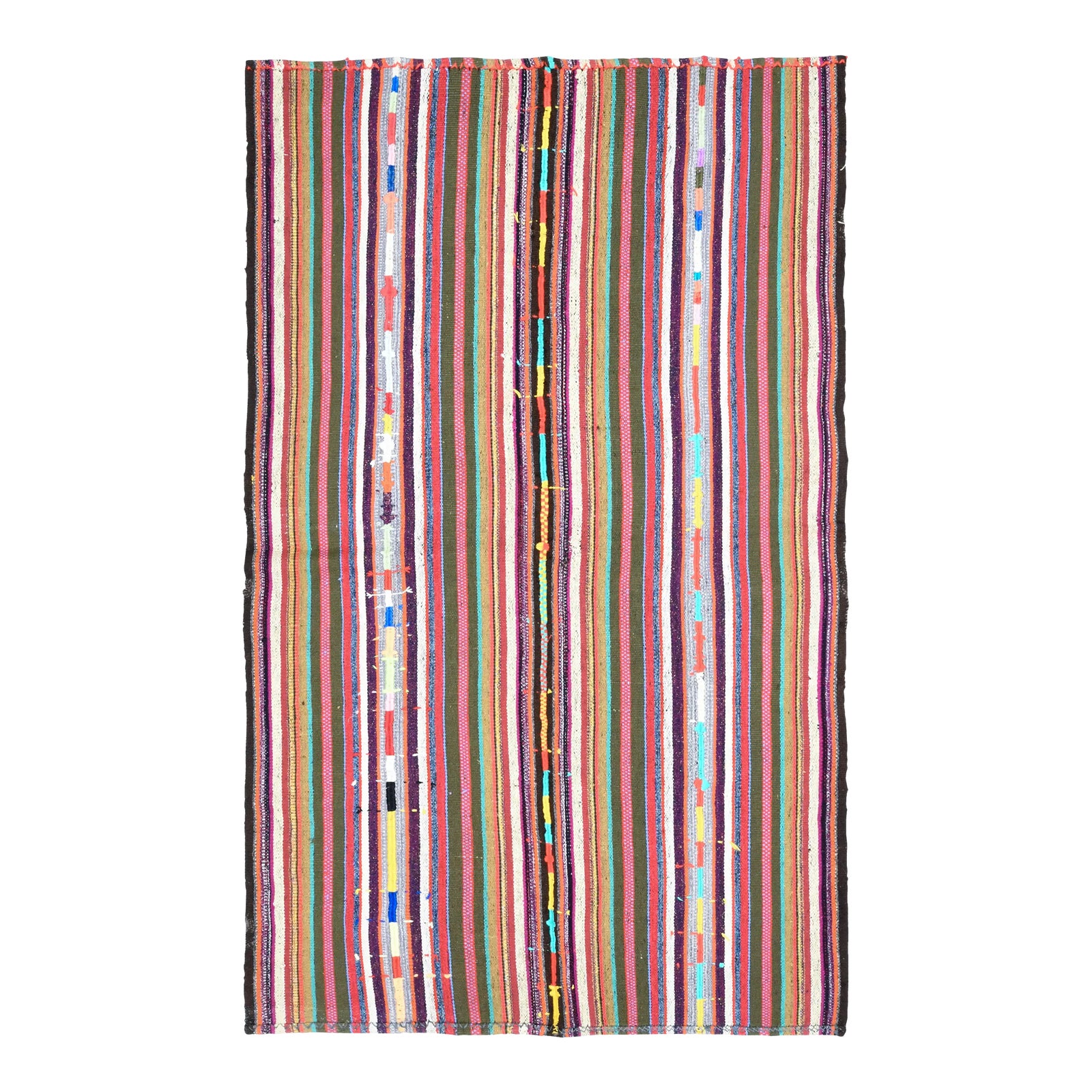 1970s Vintage Turkish Oushak Handmade Wool & Cotton Rug Chairish