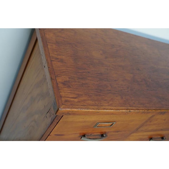 Gold Dutch Pitch Pine Apothecary Cabinet, 1930s For Sale - Image 8 of 15