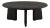 Black Chiseled Organic Modern Egg Coffee Table For Sale