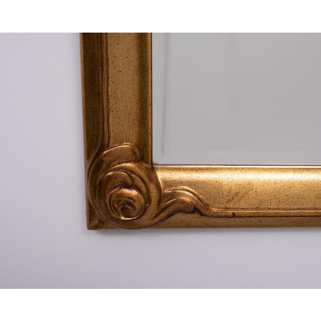 Art Deco Style Gold Wall Mirror from Deknudt, Belgium, 1970s For Sale - Image 3 of 8