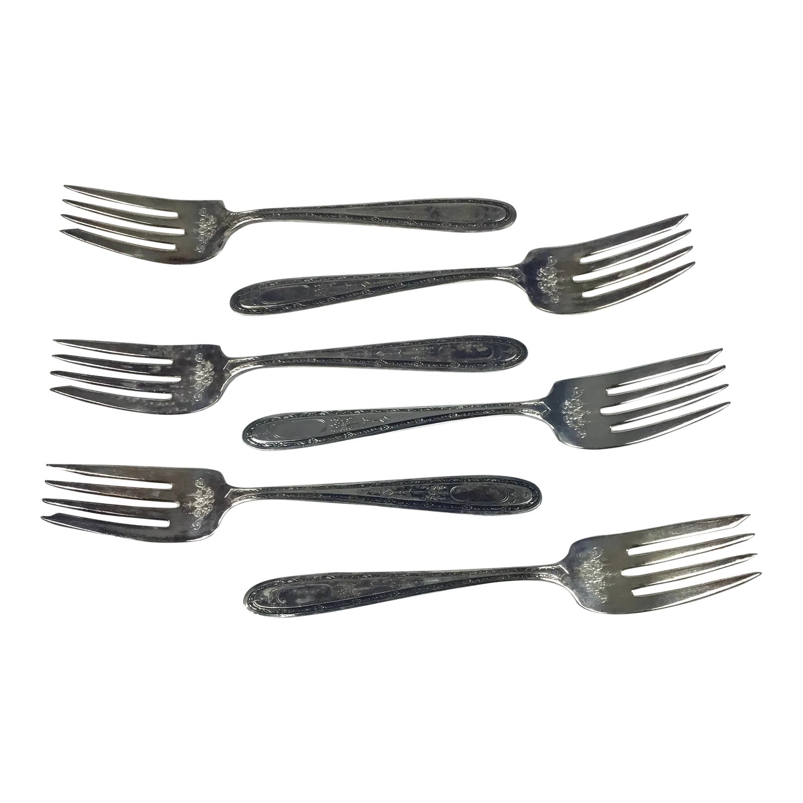 Glastonbury Silver Forks Set of 6 Chairish