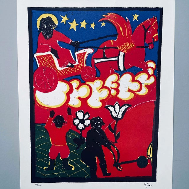 1967 Artist's Proof Signed and Numbered Abstract Figurative Print of Rasputin For Sale - Image 12 of 12