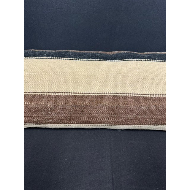Contemporary Turkish Hemp Pillow Cushion Natural Beige Brown Cushion Cover 14"x40" For Sale - Image 3 of 4