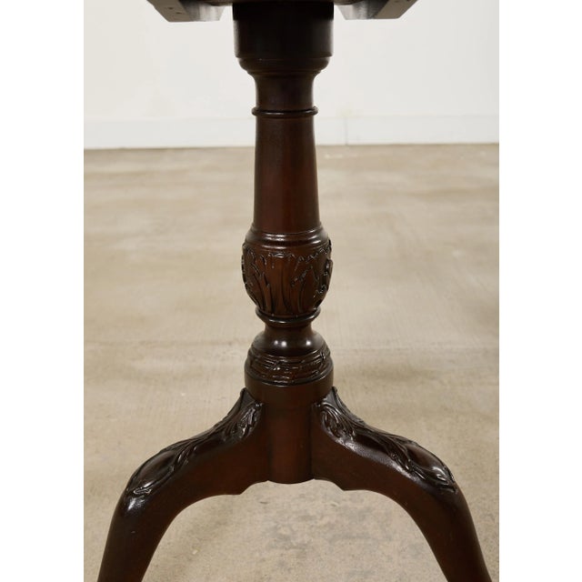 English Georgian Style Clover Leaf Flip-Top Table For Sale - Image 11 of 17