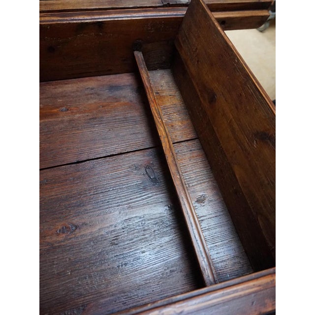 Antique Rustic European Bankers Table, 1800s For Sale - Image 12 of 18