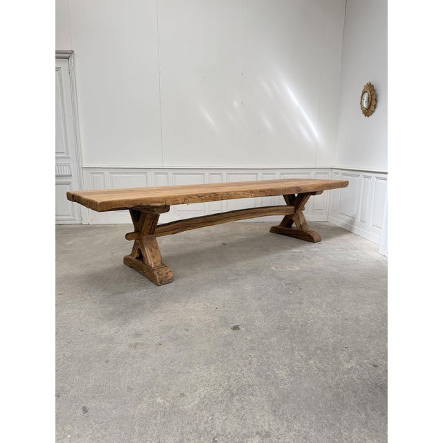 Monastery-Style Oak Table, 1950s For Sale - Image 4 of 12