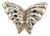 1990s Tiffany & Co Estate Puffed Butterfly Brooch Pin Sterling Silver For Sale