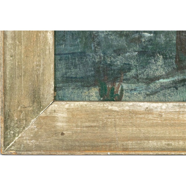 1936 Gordon McCouch Deserted Houses Modernist Landscape Oil on Board For Sale - Image 15 of 18