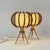 1950s Bamboo, Birch & Parchment Tripod Table Lamps, France, 1950s, Set of 2 For Sale - Image 5 of 18