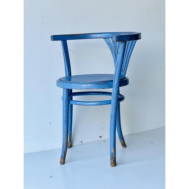 Wood Vintage Shabby Chic Armchair For Sale - Image 7 of 17