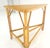 Tangerine Fick Reed Atr Bamboo Rattam Wedge Triangle Shape Occasional Side End Table Stand For Sale - Image 8 of 10