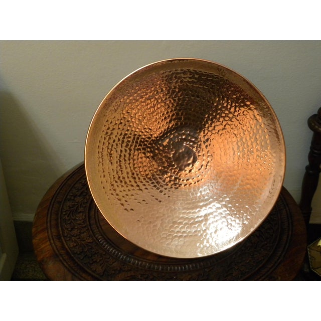 Not Yet Made - Made To Order Hammered Copper Cake Stand Pedestal Dessert Tray Platter Farmhouse Decor For Sale - Image 5 of 6