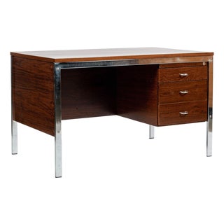 Mid Century Modern Rosewood Writing Desk by Jean Gillon for Italma, Made in Brazil For Sale