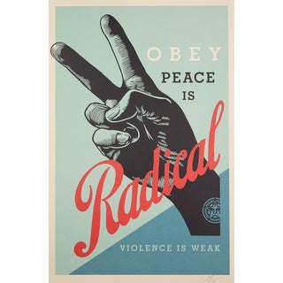 Shepard Fairey, Radical Peace, Lithograph For Sale