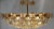 Large Brutalist Crystal & Gilded Brass Chandelier from Palwa For Sale - Image 10 of 12