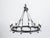 1900s Spanish Colonial 12-Light Iron Chandelier with Ring and Dark Patina For Sale - Image 9 of 12