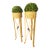 Authentic Pair Niermann Weeks Tole Standing Jardinieres For Sale