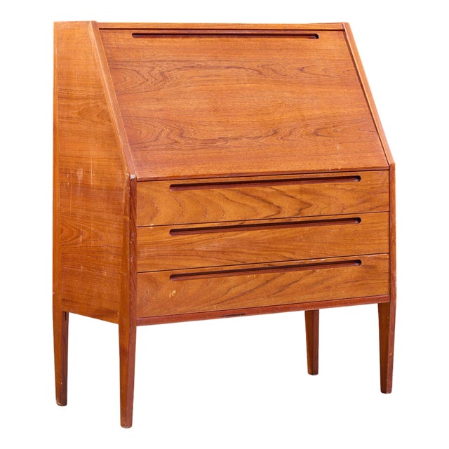 Kai Kristiansen for Tørring Møbelfabrik Mid Century Danish Teak Secretary Desk For Sale
