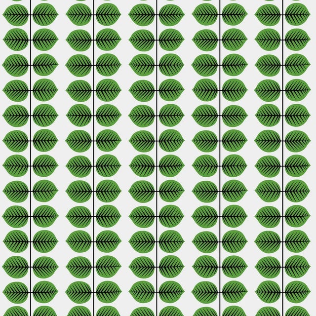 Sample - Borastapeter Berså Wallpaper in Leaf For Sale