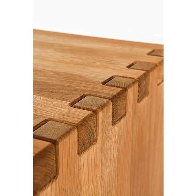 Vintage Oak Side Table For Sale - Image 5 of 6