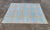 Handmade Cotton Area Rug Natural Vegetable Dyed Reversible Beige Blue Tile Pattern Rug - 8'x10' For Sale - Image 9 of 11