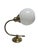 Metal Art Deco Metal Wall Lamp, Poland, 1950s For Sale - Image 7 of 8