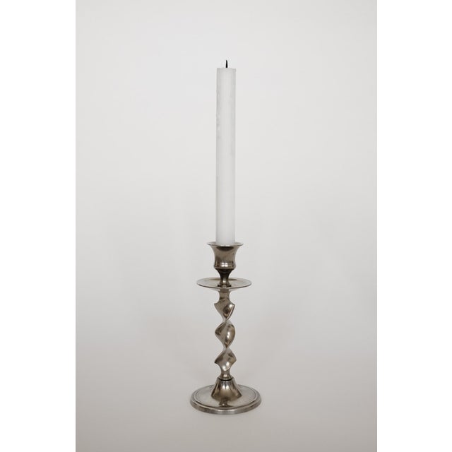 Vintage Twisted Candlesticks, 1970s, Set of 2 For Sale - Image 3 of 7