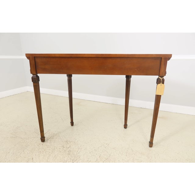 Century Satinwood Mahogany Adams Style Console Table For Sale - Image 9 of 12