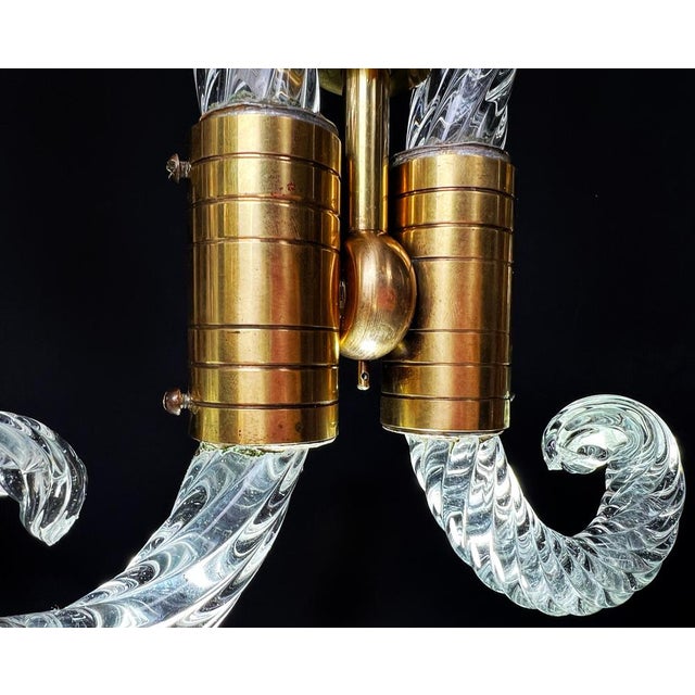 Mid-20th Century Charming Chandelier by Ercole Barovier, Murano, 1940s For Sale - Image 17 of 18