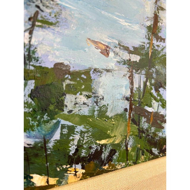 2000 - 2009 Impressionist Coastal Harbor Oil Painting With Sailboats, Framed 24" Signed Eileen Kelly For Sale - Image 5 of 15