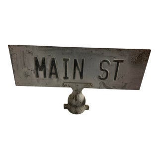 Vintage Main Street Sign For Sale
