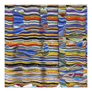 Reader's Digest - Abstract Colorful Lively Optical Illusion Painting on Canvas Original Artwork by Armen Ges