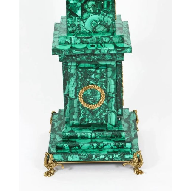 Large Ormolu Mounted Malachite Obelisks, 1920s, Set of 2 For Sale - Image 13 of 18