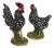 Mid-Century Modern Italian Farmhouse Pottery Chickens, 1960s, Set of 2 For Sale