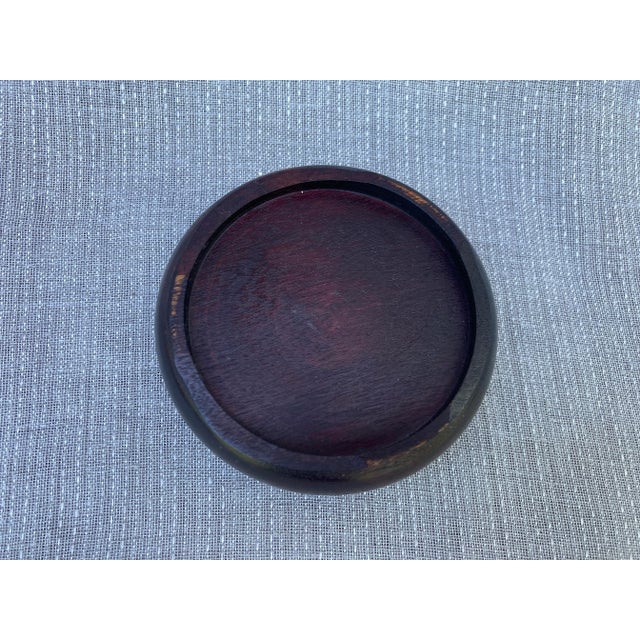 Brown Vintage Wooden Vase Jar Jug Stand For Sale - Image 8 of 12