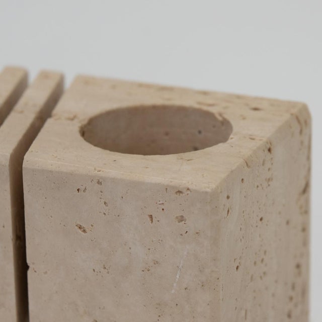 Stone Travertine Desk Organizer by Fratelli Mannelli, 1970s For Sale - Image 7 of 12